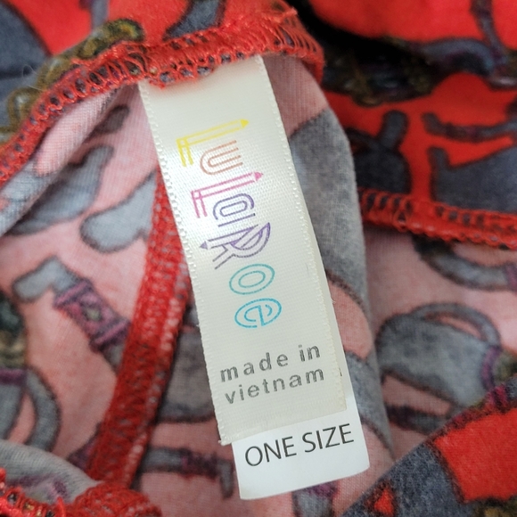 OS Leggings Egyptian Cat Red - Picture 3 of 5